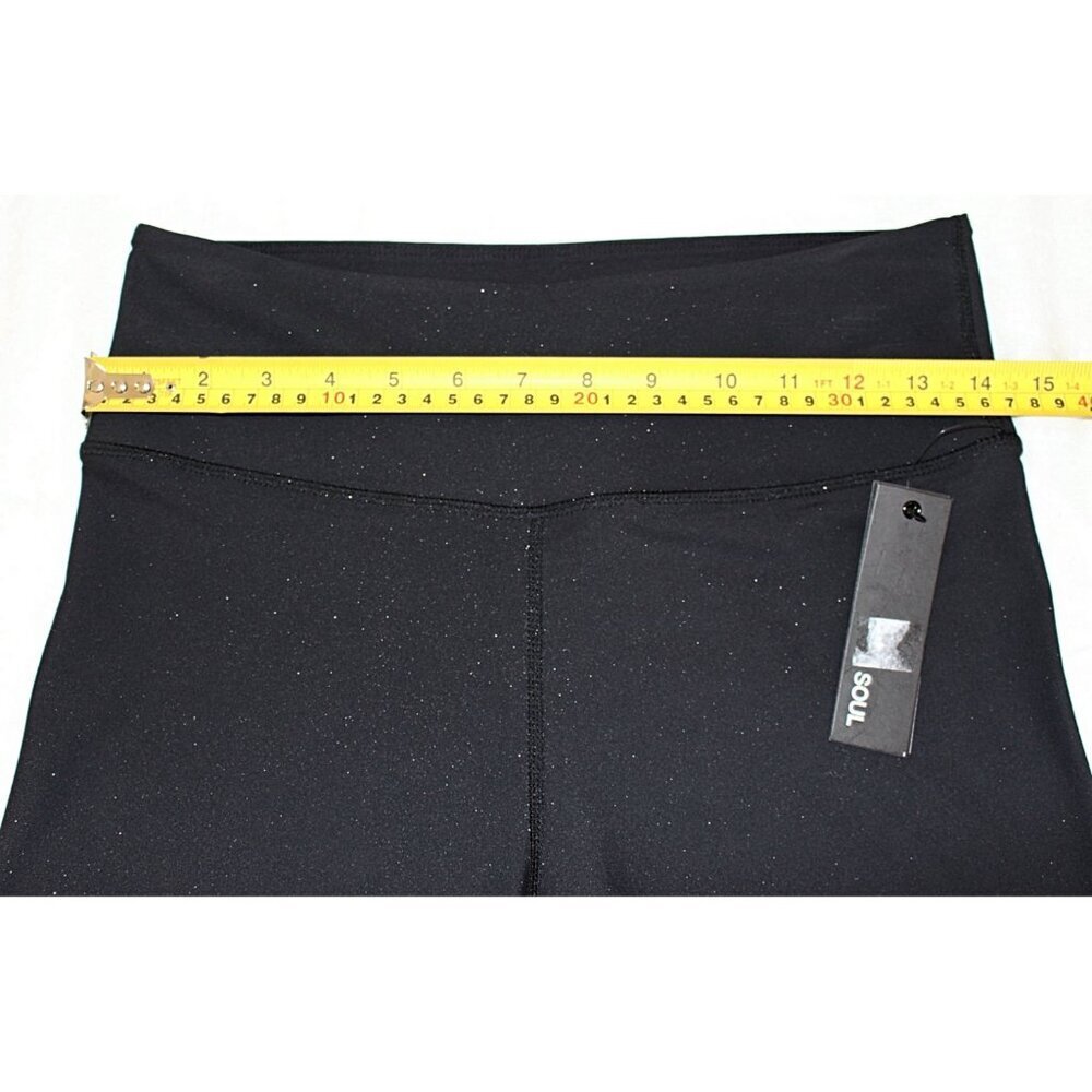New w/Tags - Soul by Soulcycle Glitter Bike Shorts in Black, Med - Picture 4 of 10